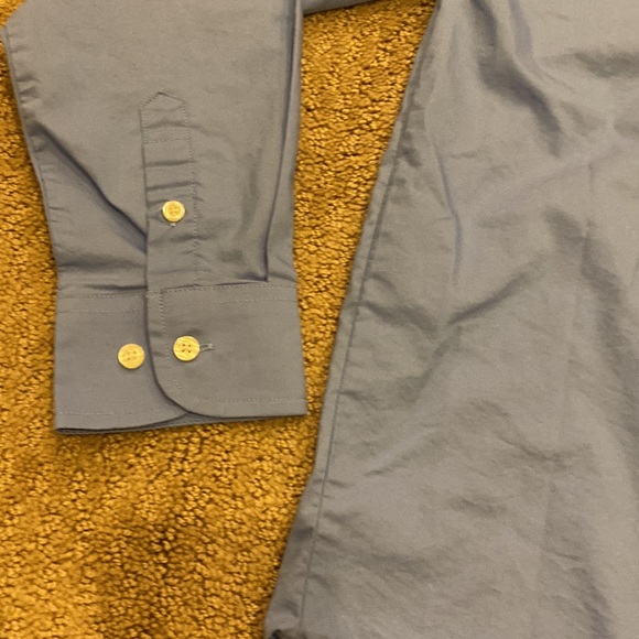 Chaps Stretch Boys Blue Button Down Shirt - Picture 2 of 8